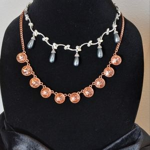 Two Fashion Choker Necklaces